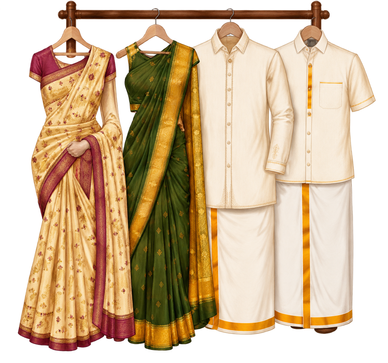 South Indian elegance outfit examples